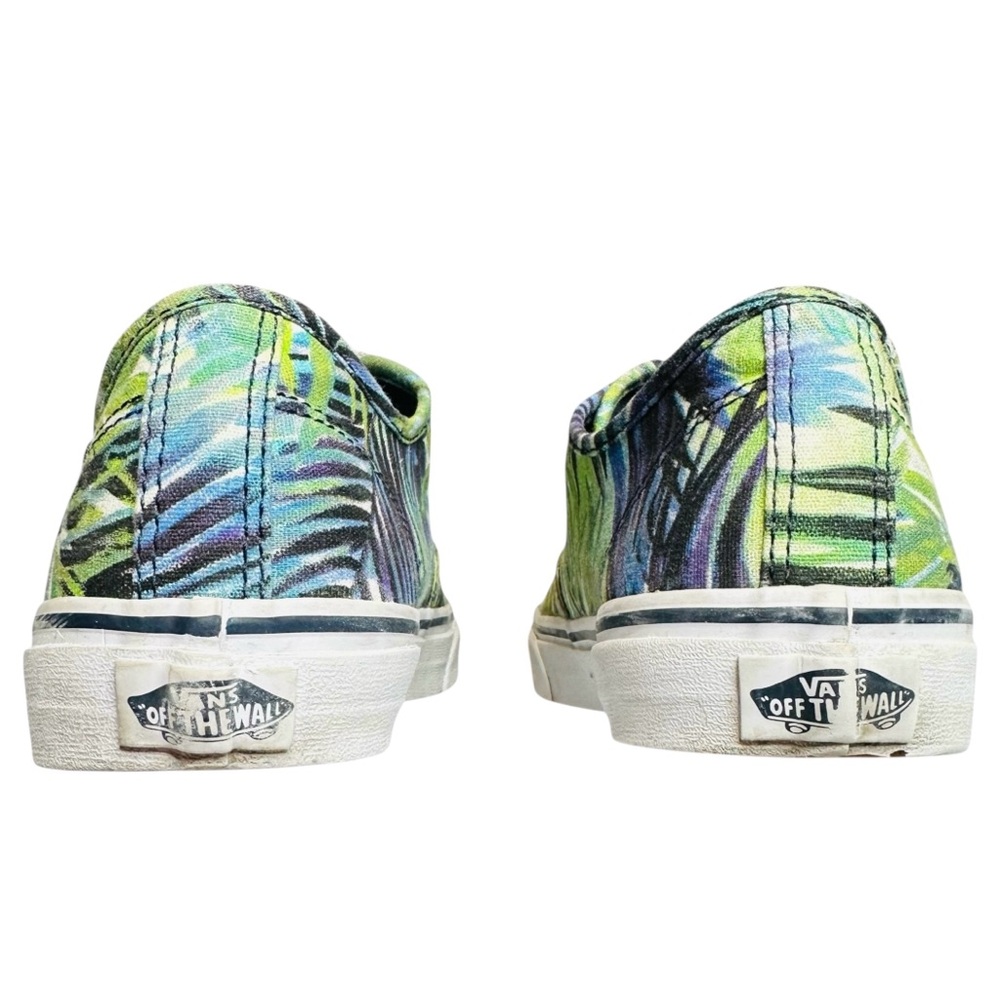 Vans Camden Women’s Tropical Palm Leaf Print Canvas Sneakers Green Blue Size 10 - Picture 7 of 11
